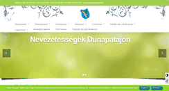 Desktop Screenshot of dunapataj.hu